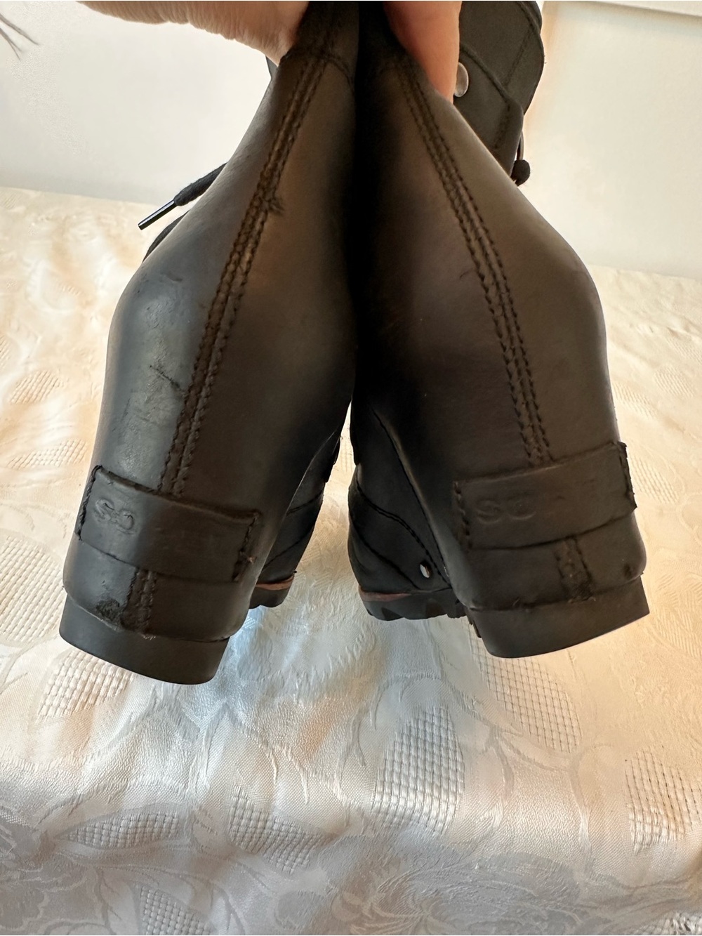 Sorel JOAN OF ARCTIC Wedge Lace Up Winter Boots Black 1627141-011 Women’s 5 - Picture 10 of 16